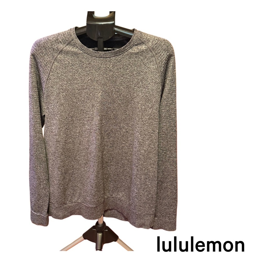 Lululemon Men’s Long Sleeve Crewneck Sweatshirt – Gray – Size L 🧥✨
